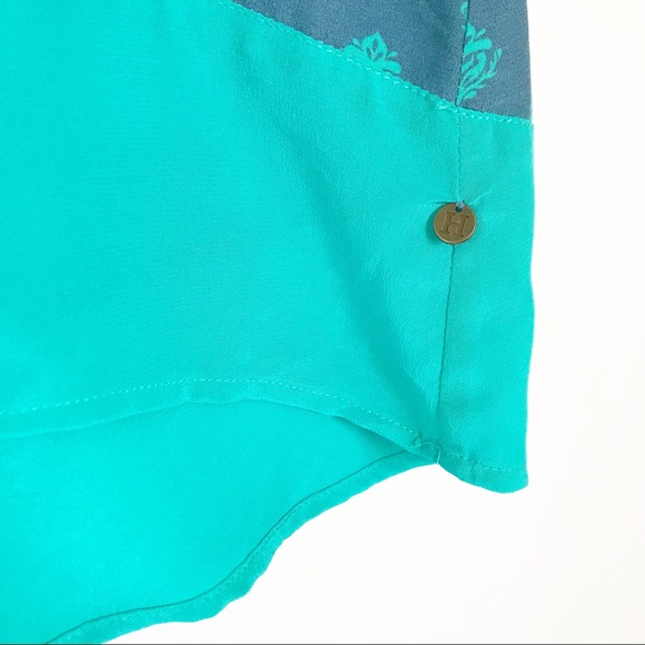 Hatley “Thistle & Aqua” Silk Tank - Picture 5 of 7